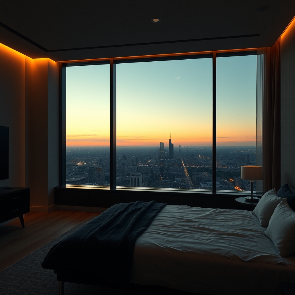 Suíte com vista panorâmica